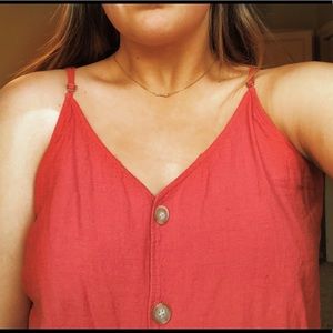 red cami button-up from old navy (BP brand)